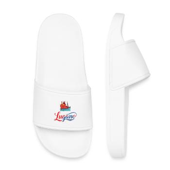 Lugano Port Souvenir - Kids’ Pool Sliders - white - Front