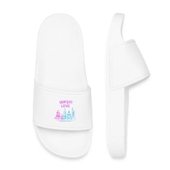 Leipzig Amour Skyline Silhouette Ville Ville - Claquettes enfant - blanc - Devant