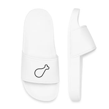 cuisse de poulet - Claquettes enfant - blanc - Devant