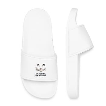 Cat Mom Gifts Cat Mom Cat Lover - Kids’ Pool Sliders - white - Front
