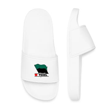 I Love Texel – Design der Inselflagge - Kinder Badelatschen - Weiß - Vorne