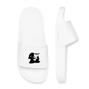 I Mean It Hearts Power Shirt - Kids’ Pool Sliders - white - Front