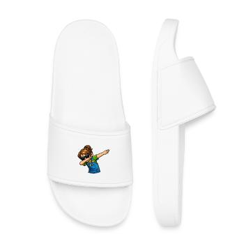 Dabbing Kindergarten Teacher - Kids’ Pool Sliders - white - Front