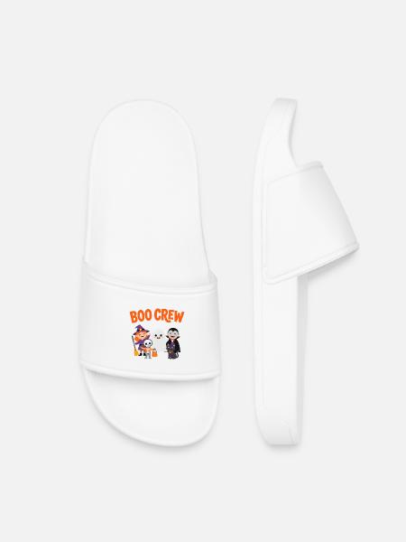 Boo Crew Halloween-Freunde - Kinder Badelatschen - Weiß