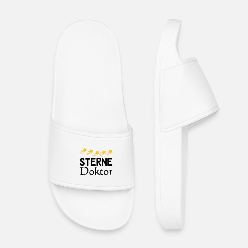 Sterne Doktor Geschenk - Kinder Badelatschen - Weiß