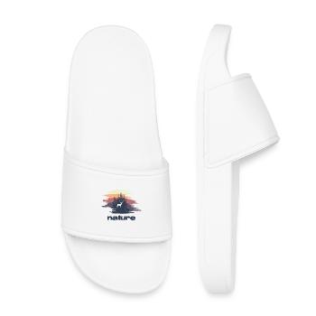 Nature - Design - Claquettes enfant - blanc - Devant