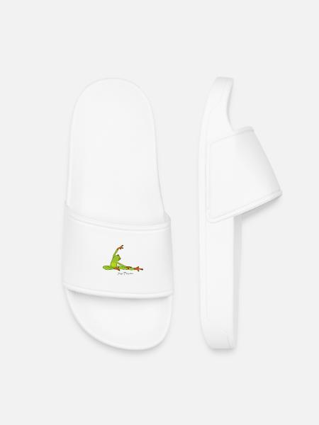 Frog Yoga Passion - Kids’ Pool Sliders - white