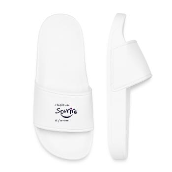 Sourire - Claquettes enfant - blanc - Devant