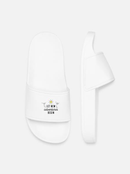 Aventure ou nouveau départ - Claquettes enfant - blanc