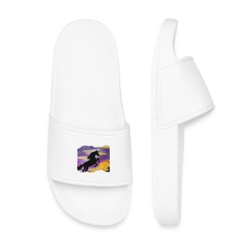 UnicornKraft au coucher du soleil - Sonja Ariel - Claquettes enfant - blanc - Devant