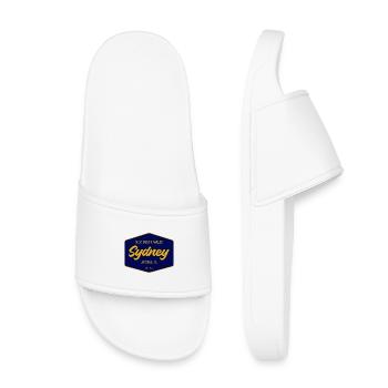 Police vintage de Sydney Sign - Claquettes enfant - blanc - Devant