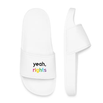 Pride Month LGBT - Yeah, Rights - Kids’ Pool Sliders - white - Front