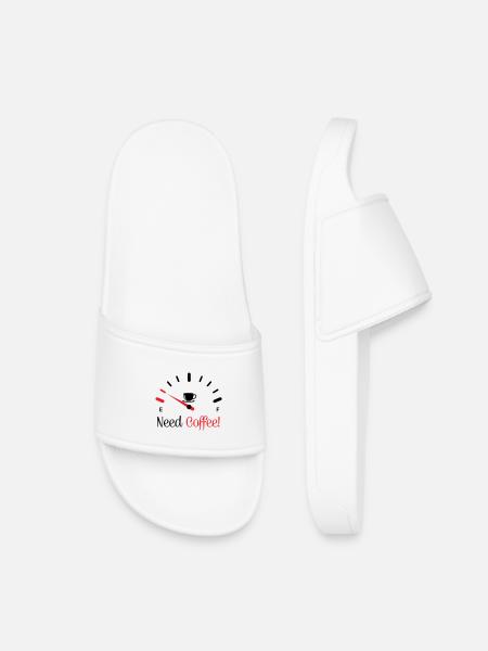 Need Coffee 1 - Kids’ Pool Sliders - white