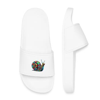 Escargot - Claquettes enfant - blanc - Devant
