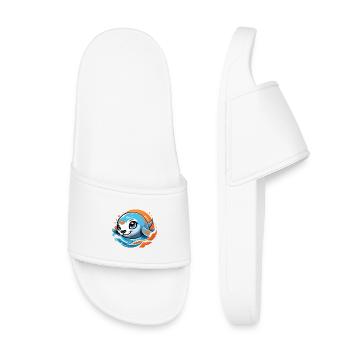 Mignon bébé phoque - Claquettes enfant - blanc - Devant
