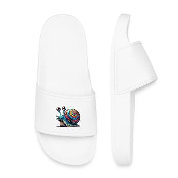 Escargot - Claquettes enfant - blanc - Devant