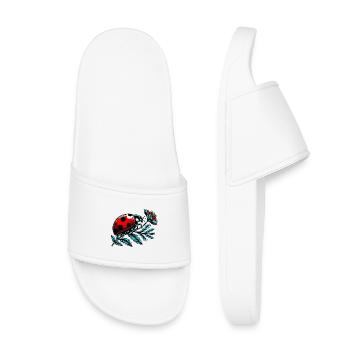 Ladybird - Kids’ Pool Sliders - white - Front