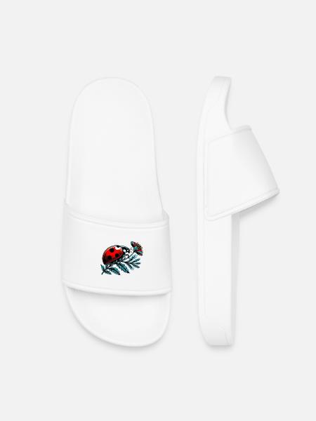 Ladybird - Kids’ Pool Sliders - white