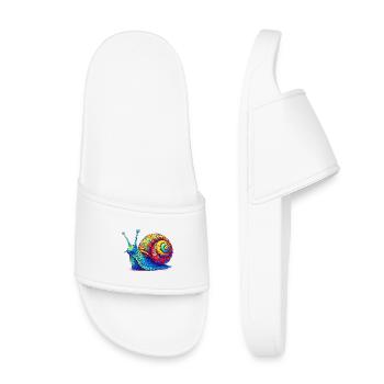Snail - Kids’ Pool Sliders - white - Front