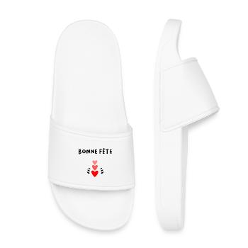 HAPPY FATHER'S DAY. DAD. FATHER'S DAY. FATHER - Kids’ Pool Sliders - white - Front