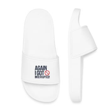 Protestation résiliente, drôle de dicton - Claquettes enfant - blanc - Devant