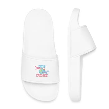 Il est temps de voyager - Claquettes enfant - blanc - Devant