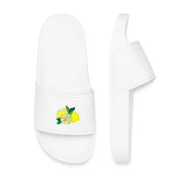 Imprimé agrume - Claquettes enfant - blanc - Devant