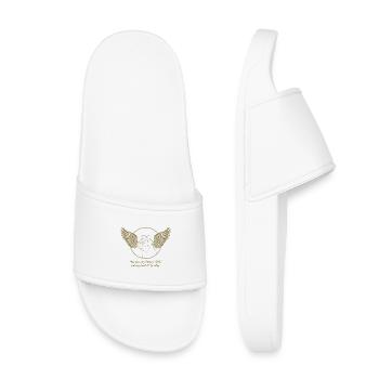 Pug Dog Nuage Ailes d’Ange Adieu Deuil - Claquettes enfant - blanc - Devant