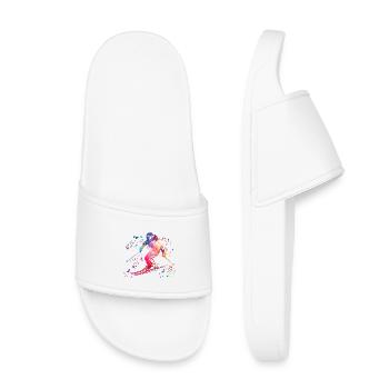 Alpine skiing Winter sports Nordic skiing - Kids’ Pool Sliders - white - Front