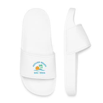 Palmier du coucher de soleil de Goa plage d’Ashwem - Claquettes enfant - blanc - Devant