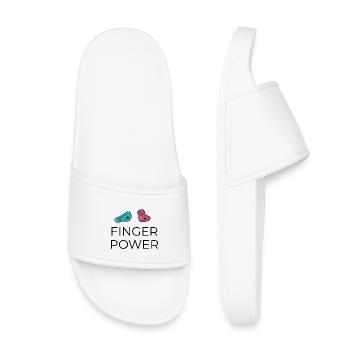 Bloc - Conception de la puissance des doigts - Claquettes enfant - blanc - Devant