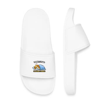 Today’s Plan: Absolutely Nothing Dog - Kids’ Pool Sliders - white - Front