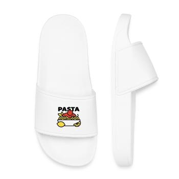 Bol de pâtes Spaghettis Italie Gourmet - Claquettes enfant - blanc - Devant