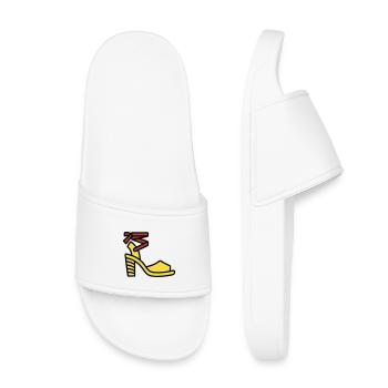 High Heel Schuh Mode Italien Fashionista - Kinder Badelatschen - Weiß - Vorne
