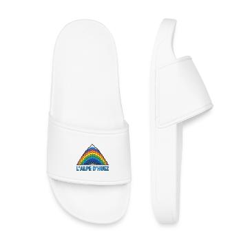 Alpe d'Huez Cycling Mountain - Kids’ Pool Sliders - white - Front
