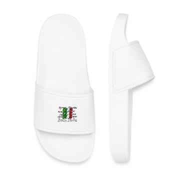 Italien Italy italienisch Ciao Spruch Geschenk - Kids’ Pool Sliders - white - Front