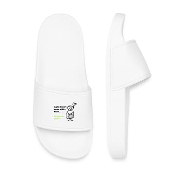 Agile doesn't come with a brain - please use yours - Claquettes enfant - blanc - Devant