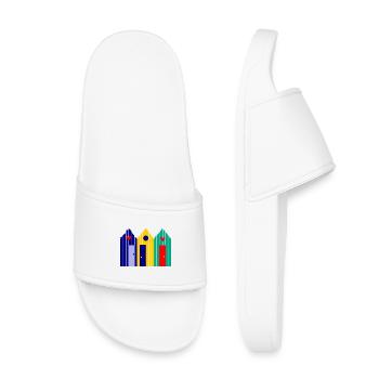 VACANCES. VIVE LES VACANCES. VACANCES. PLAGE. MER - Claquettes enfant - blanc - Devant