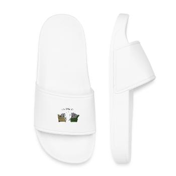 J’adore te regarder - Claquettes enfant - blanc - Devant