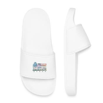 Werne, rangée de maisons colorées sur le marché, quartier d’Unna, Rhénanie-du-Nord-Westphalie - Claquettes enfant - blanc - Devant