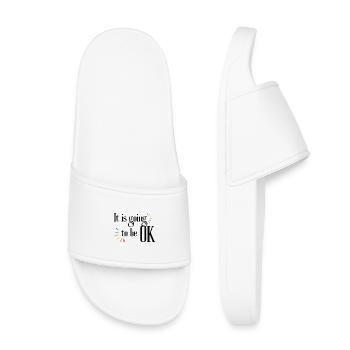 It's All Going to Be Okay Quote Inspiration and Motivation - Kids’ Pool Sliders - white - Front