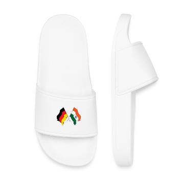 Flag of Germany and flag India - Kids’ Pool Sliders - white - Front