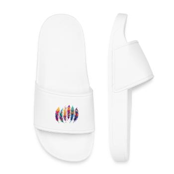Feather Feather Pen Pens - Kids’ Pool Sliders - white - Front