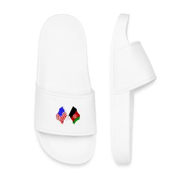 Flag USA flag Afghanistan - Kids’ Pool Sliders - white - Front