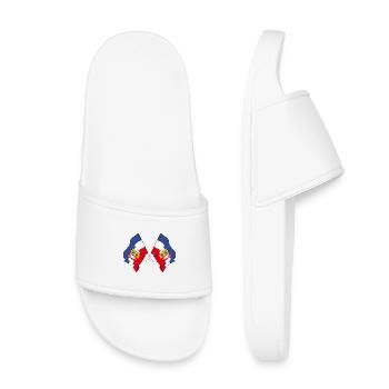 Two flags Schleswig Holstein - Kids’ Pool Sliders - white - Front