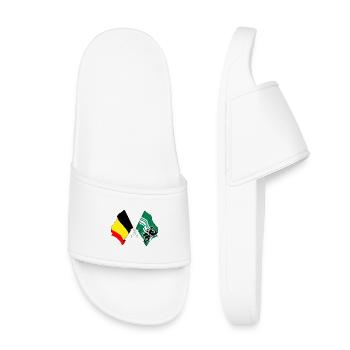 Flag Belgium and flag East Flanders - Kids’ Pool Sliders - white - Front