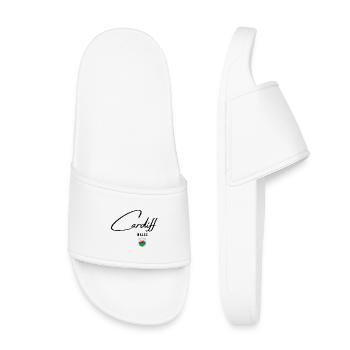 Elegantes Design Cardiff, walisischer Stolz - Kinder Badelatschen - Weiß - Vorne