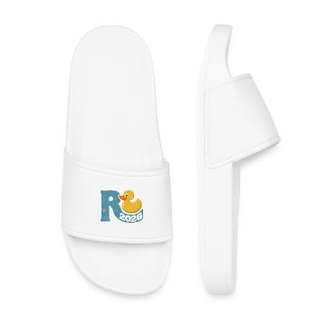 Gummy Duck Pension 2026 - Retirement - Pension - Kids’ Pool Sliders - white - Front
