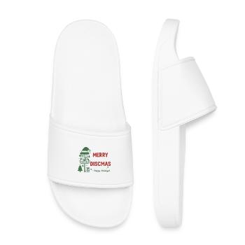 Panier de disc golf Joyeux Discmas Joyeuses Fêtes - Claquettes enfant - blanc - Devant