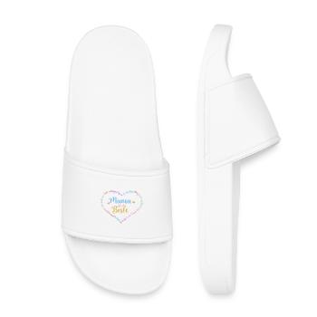Maman est la meilleure - cœur - personnalisable - Claquettes enfant - blanc - Devant
